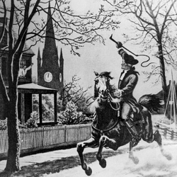 Paul Revere embarks on his midnight run
